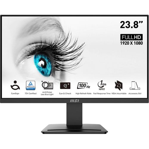 Monitor PRO MP2412DE, Schwarz, 23,8 Zoll, Full HD, VA, 100 Hz, 1 ms