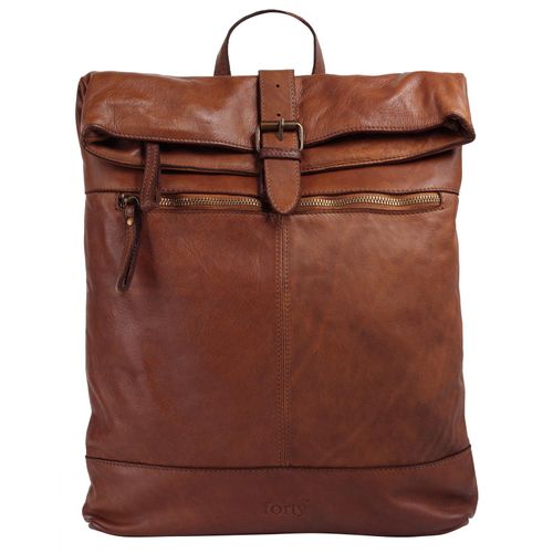 forty° Tagesrucksack, echt Leder, Made in Italy