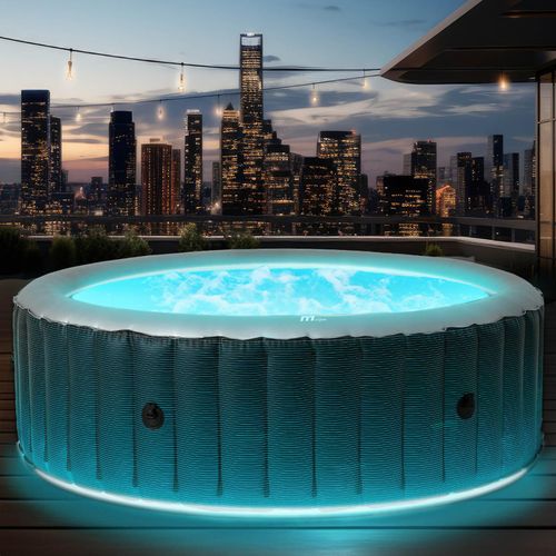 BRAST Aufblasbarer Whirlpool MSpa STARRY 6 Personen mit LED