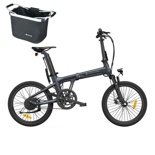 ADO EBike Air 20S Faltbares EBike,Pedelec E-Faltrad,E-Fahrrad,250W(Stoßdämpfende Version),20 Zoll,18kg Smart APP