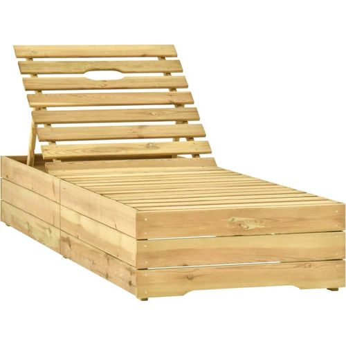 Sonnenliege Grün Imprägniertes Kiefernholz