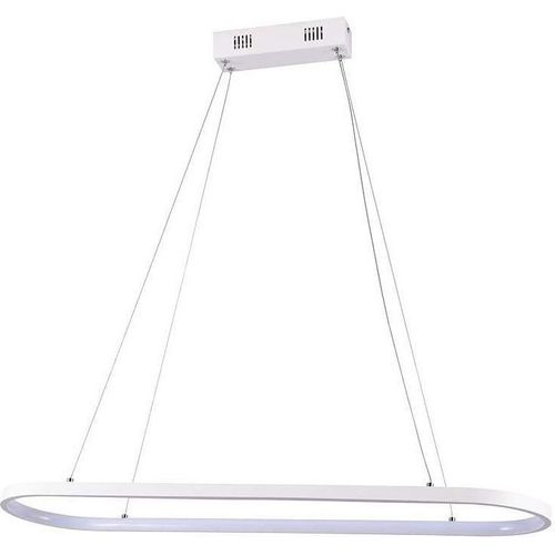 LED Hängelampe, Aluminium, Weiß, tageslichtweiß, H 108 cm
