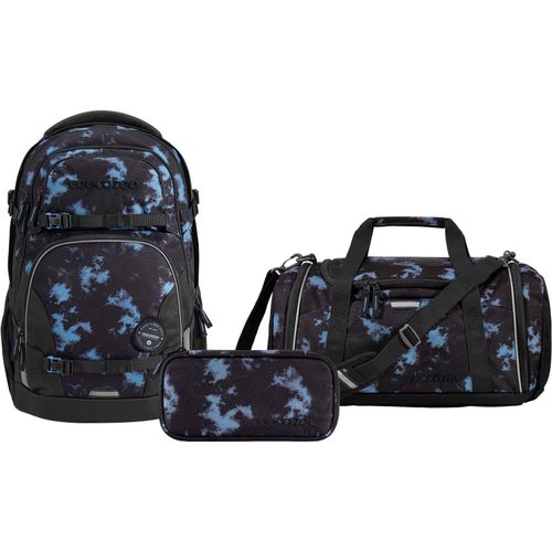 Coocazoo Rucksack-Set PORTER Midnight Dust, Mäppchen + Sporttasche