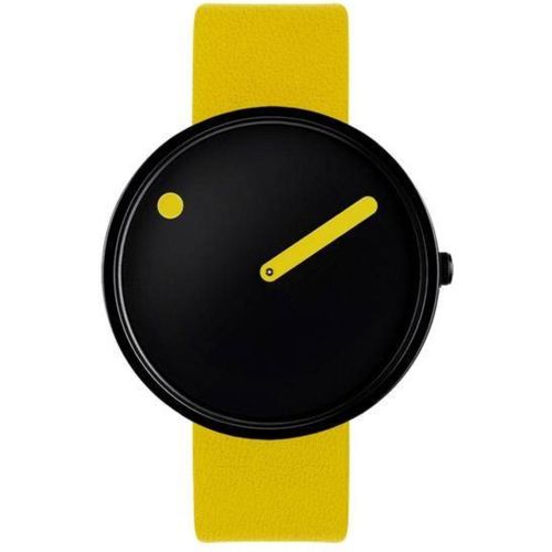 PICTO Uhr Lederarmband gelb 43388-6120B