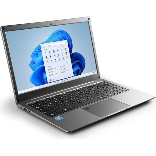 Windows 11 Home - Ultra-Slim Laptop, 14,1 Zoll Full HD 1920x1080 IPS, Intel N4120 CPU 4x2600 MHz, 64 GB eMMC SSD, 4 GB DDR4-RAM, AC WLAN, BT 4.2