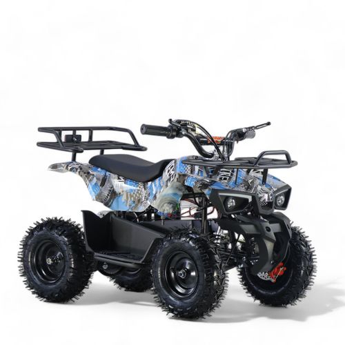 Kinder Elektroquad 1000W 36V Mini Pocketbike Kinderquad Miniquad ATV M8 Blau