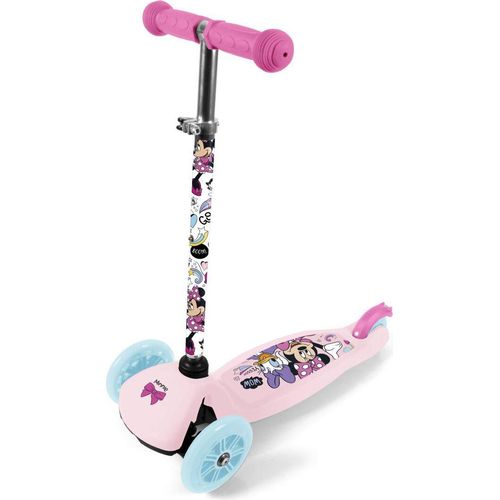 Disney Minnie Mouse 3-Rad Baby Scooter, Verstellbar, Mit Rutschfester Plattform