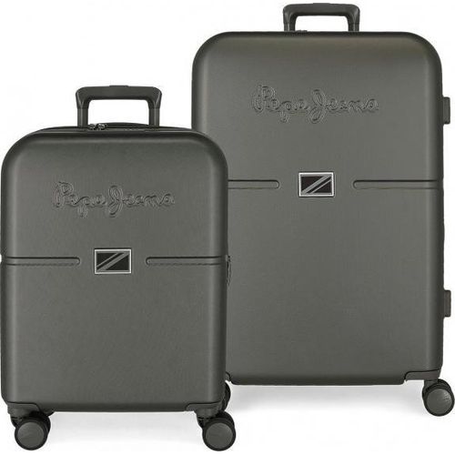 Set von Luxus-ABS-Reisekoffern 70cm/55cm PEPE JEANS ACCENT Antracita, 7699531