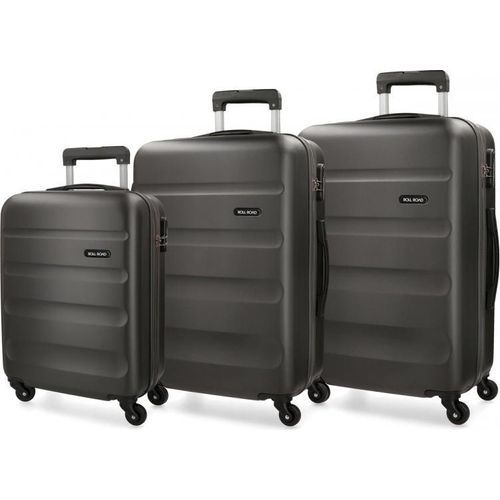 ROLL ROAD Flex Antracita, ABS Reisekofferset, 55-65-75cm, 5849461