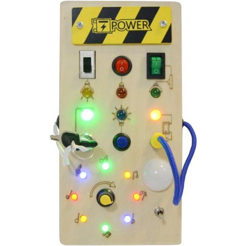 2Kids Toys LED Busy Board activity toy 10m+ 1 pc