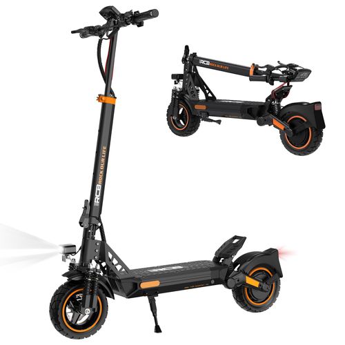 RCB D5 PRO Elektroroller (NFC),E-Scooter für Erwachsene mit Straßenzulassung (ABE), APP, 500W-Motor,80-130KM, 27Ah,10 Zoll Flatproof-Reifen