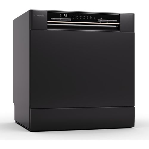 Klarstein Mini-Geschirrspüler für 8 Gedecke, Leiser Geschirrspüler Klein mit 7 Spülprogrammen, Kleiner Tisch-Geschirrspüler für Zuhause, Büro & Camping, Geschirrspüler Mini mit Wasseranschluss