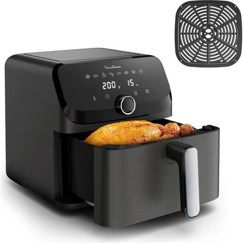 Moulinex Easy Fry Mega Luftfritteuse 7.5L 2020W Holzkohle Grau