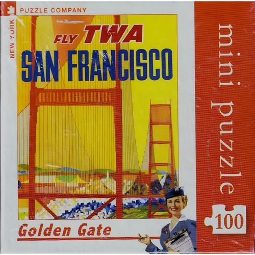 New York Puzzle Company Golden Gate Mini-Puzzle (100 Teile)