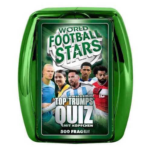 Top Trumps Quiz - Weltfußball Stars (grün) Ratespiel Wissensspiel Fragespiel Gesellschaftsspiel