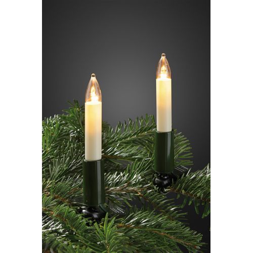 Lichterkette Made-in-Germany Christbaumbeleuchtung innen, 15 warm-weiße LED