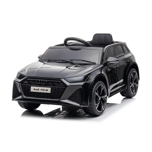 Kinder Elektroauto Audi RS6 12V, LED, Audio, EVA, schwarz