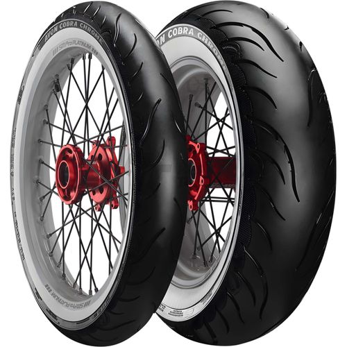 Reifen Avon Cobra Chrome AV92 180/70 R16 77V TL WW Weißwand hinten