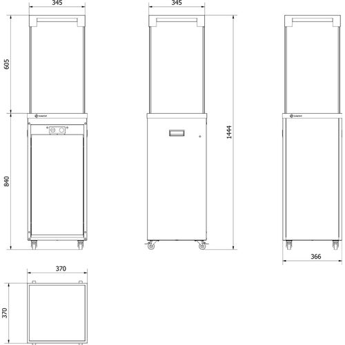 Terrassenheizer Gas PATIO LIGHT weiß 8,2 kW Propan