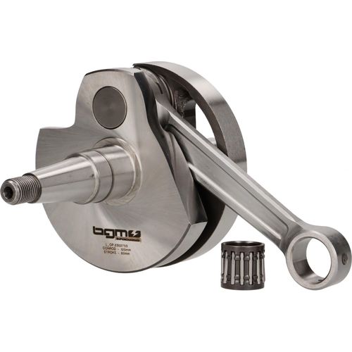 Kurbelwelle BGM Touring 60mm Hub, 120mm Pleuel, Kolbenbolzen Ø 16mm für Vespa PX80-150, Cosa125, Cosa150, LML Star / Stella 125 / 150 2-Takt