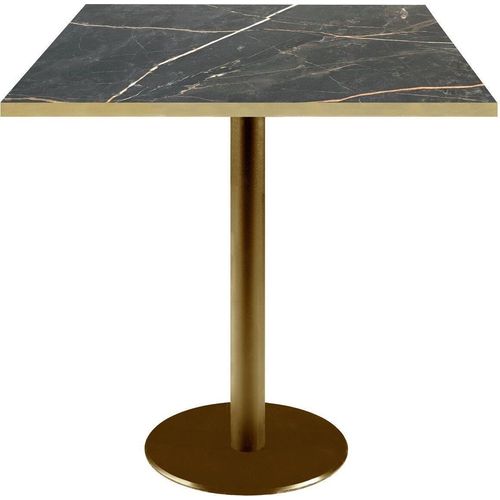 Tisch 70 x 70 cm Rom Bistro Marmorfeuer