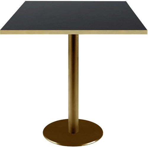 Tisch 70 x 70 cm Rom schwarz Bistro