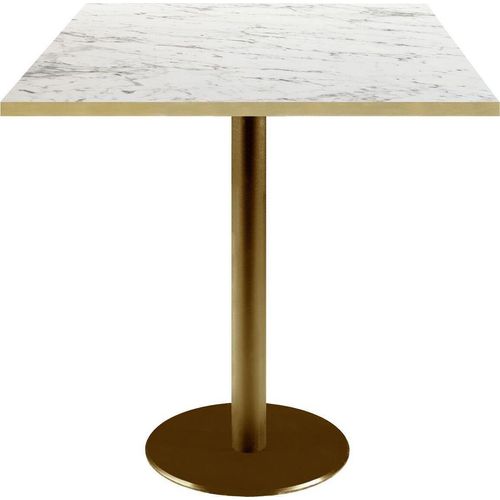 Tisch 70 x 70 cm Rom Bistro geäderter Marmor