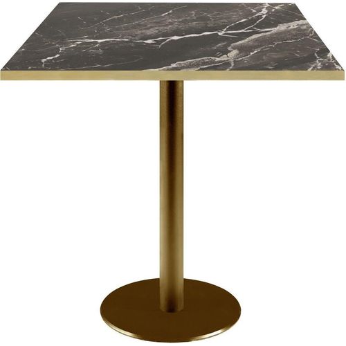Tisch 70 x 70 cm Rom Bistro geäderter Marmor