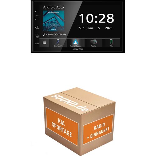 Autoradio Einbaupaket Kenwood DMX5020BTS passend für KIA Sportage 3 | Apple CarPlay Android Auto