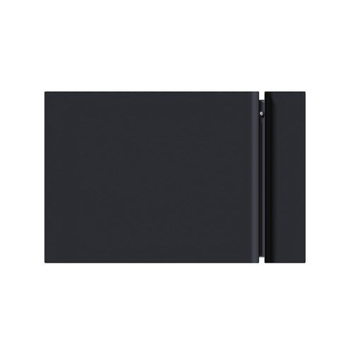 Radialight KYOTO Design-Wandheizung – 750 W, DUAL-THERM, IP24, Touchdisplay, WLAN-ready, Energiesparfunktionen, 230 V, Metallfront, Grau
