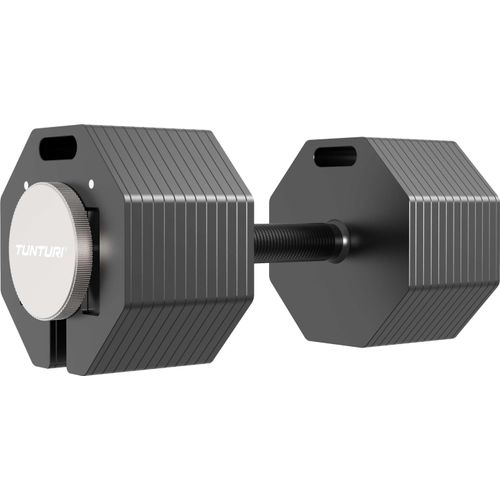 Tunturi Rapid Verstellbare Hantel – Einzelsatz 4 kg – Verstellbar von 4 bis 53 kg – 25Hanteln in einem – Gewichtset für das Homegym