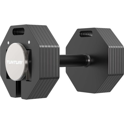 Tunturi Rapid Verstellbare Hantel – Einzelsatz 4 kg – Verstellbar von 4 bis 28 kg – 25 Gewichte in einem – Gewichteset für zu Hause