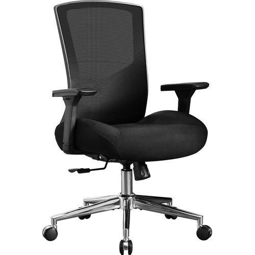 Bürostuhl Ergonomisch 200KG, Hoher Netzstuhl, 3D Sitzkissen, 4D Armlehnen, Verstellbare Lordosenstütze, PolyurethanRollen