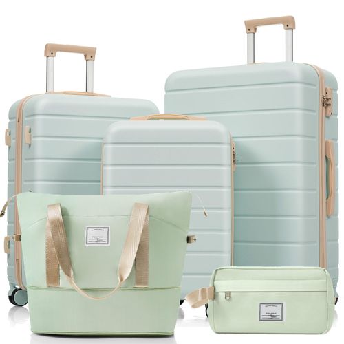 Koffer-Set M/L/XL, ABS-Hartschale, 360° Rollen, Schloss, mit Kulturbeutel