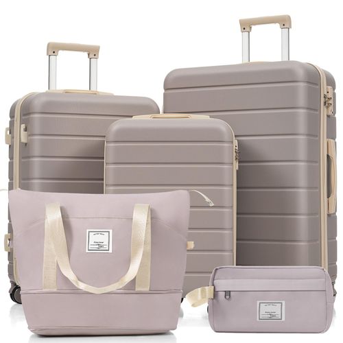 Koffer-Set M/L/XL, ABS-Hartschale, 360° Rollen, Schloss, mit Kulturbeutel