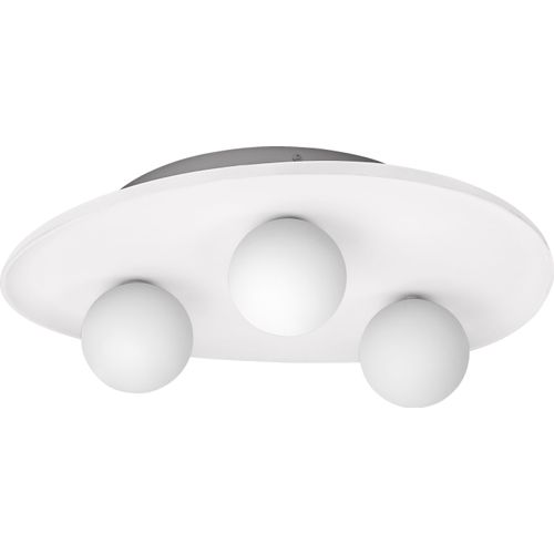 OSRAM Decor Plaster Nest dekorative Deckenleuchte aus Gips, 3-flammig, mit G9 Stecksockel, IP20, weiß