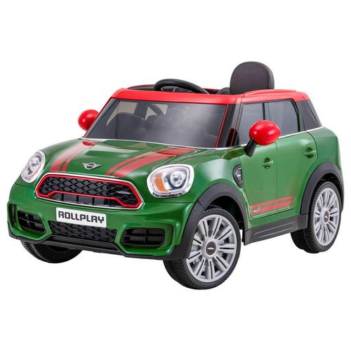 Xxxl Elektro-Kinderauto , Grün, Rot, Schwarz , Metall, Kunststoff, Leder , Lederlook , Color-Finish-Leder , 105x53x58 cm , Spielzeug, Kinderspielzeug,
