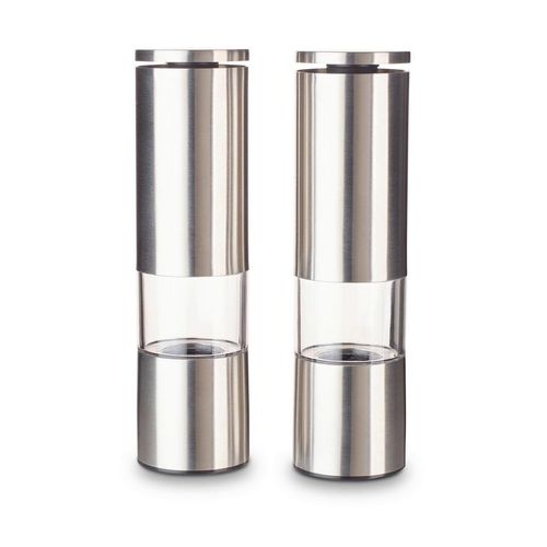 Echtwerk Salz- , Metall , 2-teilig , 18.7 cm , Sichtfenster, Mahlstärke einstellbar , Tischkultur & Servieren, Gewürzmühlen & -Streuer