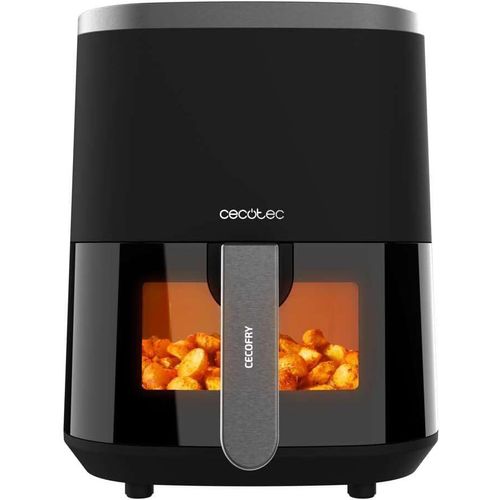 Heißluftfritteuse ohne Öl, 4 L mit Fenster Cecofry Fantastik Window 4000. Air Fryer. 1400 W, 9 Menüs, Touch Control, PerfectCoo-Technologie, 80-200ºC,