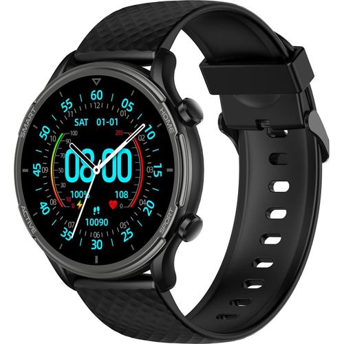 ndroid Smartwatch Herren Rund - Smartwatch Herren mit Telefonfunktion Whatsapp Funktion Smart Watch Herren schwarz Schrittzähler Sprachassistenten