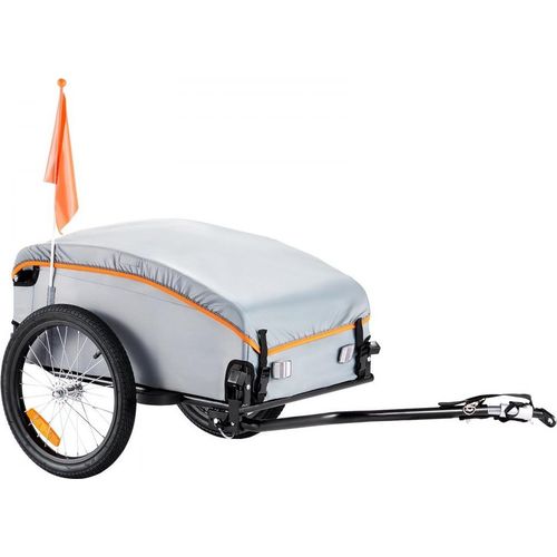 Fahrradanhänger 45 kg Tragkraft Faltbarer Transportanhänger Kompakt verstaubar Universalkupplung Wasserdichte Abdeckung 40 cm Räder Sichere Reflektoren Passt für 558,8-711,2 mm Fahrradräder