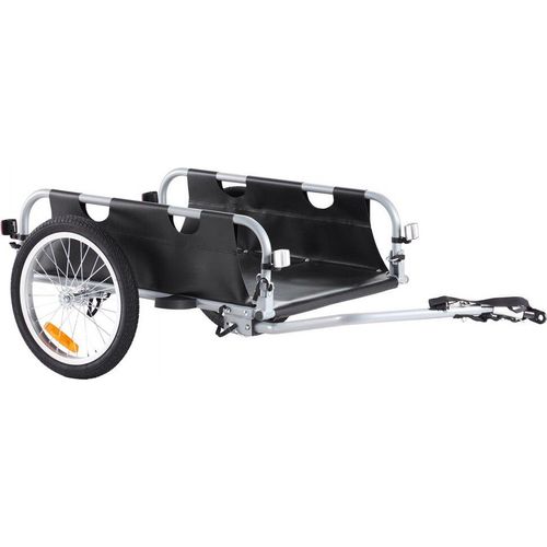Fahrradanhänger - 45 kg Tragkraft - Faltbarer Transportanhänger mit Schnellverschluss - Universalkupplung - 41 cm Räder - Sichere Reflektoren - Passend für 558,8-711,2 mm Fahrradräder
