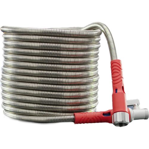 Hammersmith GrowSteel Edelstahl-Gartenschlauch - flexibel & langlebig 30m