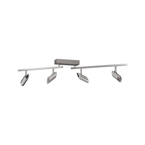 LED-Deckenstrahler Risell, Länge 104 cm, aluminiumfarben