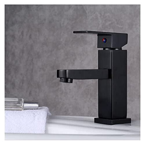 Badezimmer -Becken Wasserhahn Luxus Aluminium Kaltes heißes Wassermixer Tap Deck montiert Eingriff Waschbecken Wasserhähne (Farbe: 1)
