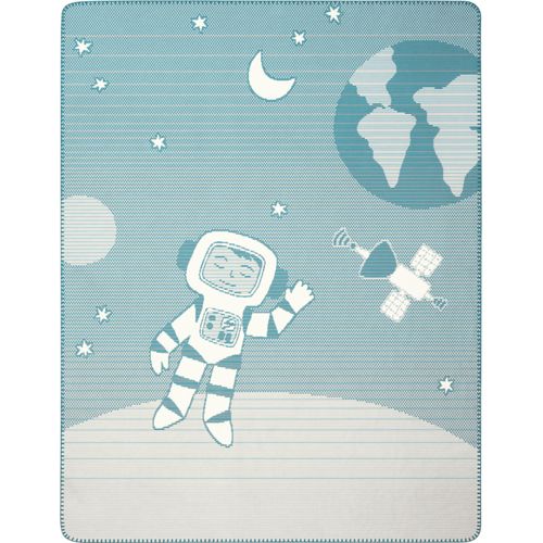 Biederlack Babydecke »Babydecke Spacekid«, 75 x 100, mit Zierstich