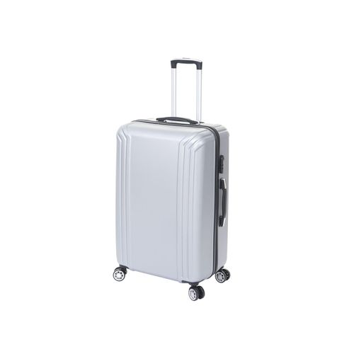 Koffer MCW-D54, Reisekoffer Hartschalenkoffer Trolley, 60x42x26cm 64l ~ grau, Premium D54a