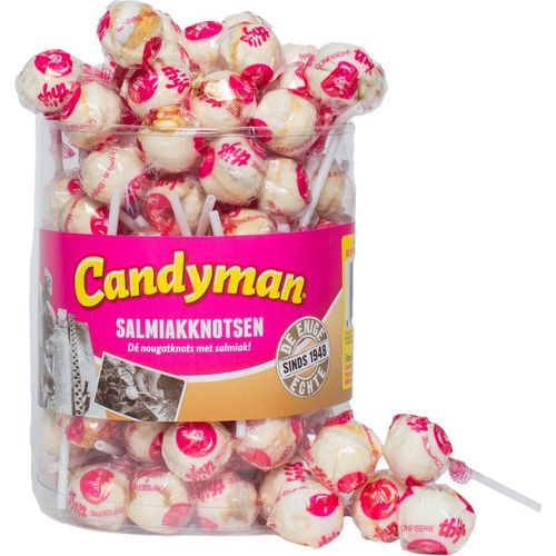 Candyman Salmiak clubs 60 pieces