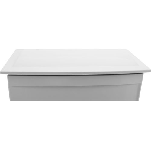 Wandschrank-Gehäuse Serie Fleet 800x600x260mm grau mit Regendach