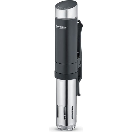Sous Vide Stick SEVERIN SV 2451 1.300 W universal einsatzfähig mit Klemme SV 2451 aus Edelstahl, gebürstetschwarzsilber